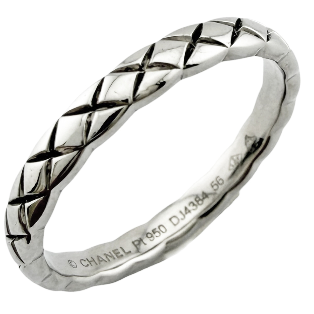Chanel Coco Crush Ring, 1 Pt950 Platinum Women's CHANEL